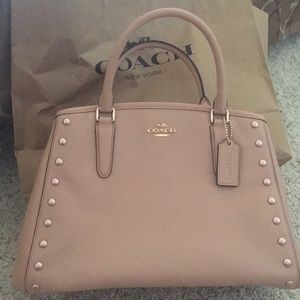 Brand new COACH purse! Nude pink Sml Mrgt W/ Rvts